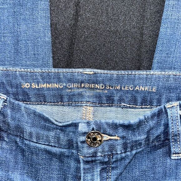 Chico’s So Slimming Classic Girlfriend Distressed  Women's Jeans Size Large-2 - Picture 5 of 12